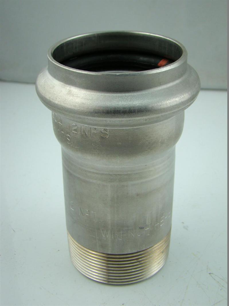 VICTAULIC VICPRESS SS 2" P596 MALE THREADED ADAPTER NPT Joseph