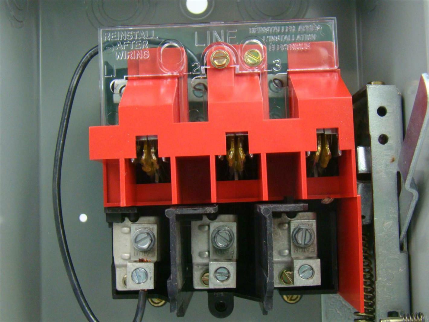 Eaton CutlerHammer 30A 600v Heavy Duty Safety Switch 2P 3W NONFusible DH261UGK 782113205472 eBay