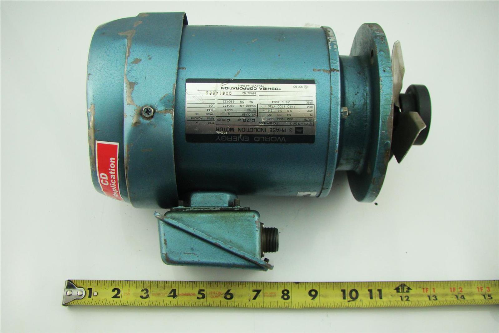 TOSHIBA 3 Phase Induction Motor. 4個 Toshiba 3-Phase Induction Motor 4 Pole 3HP 230/460V 1735rpm