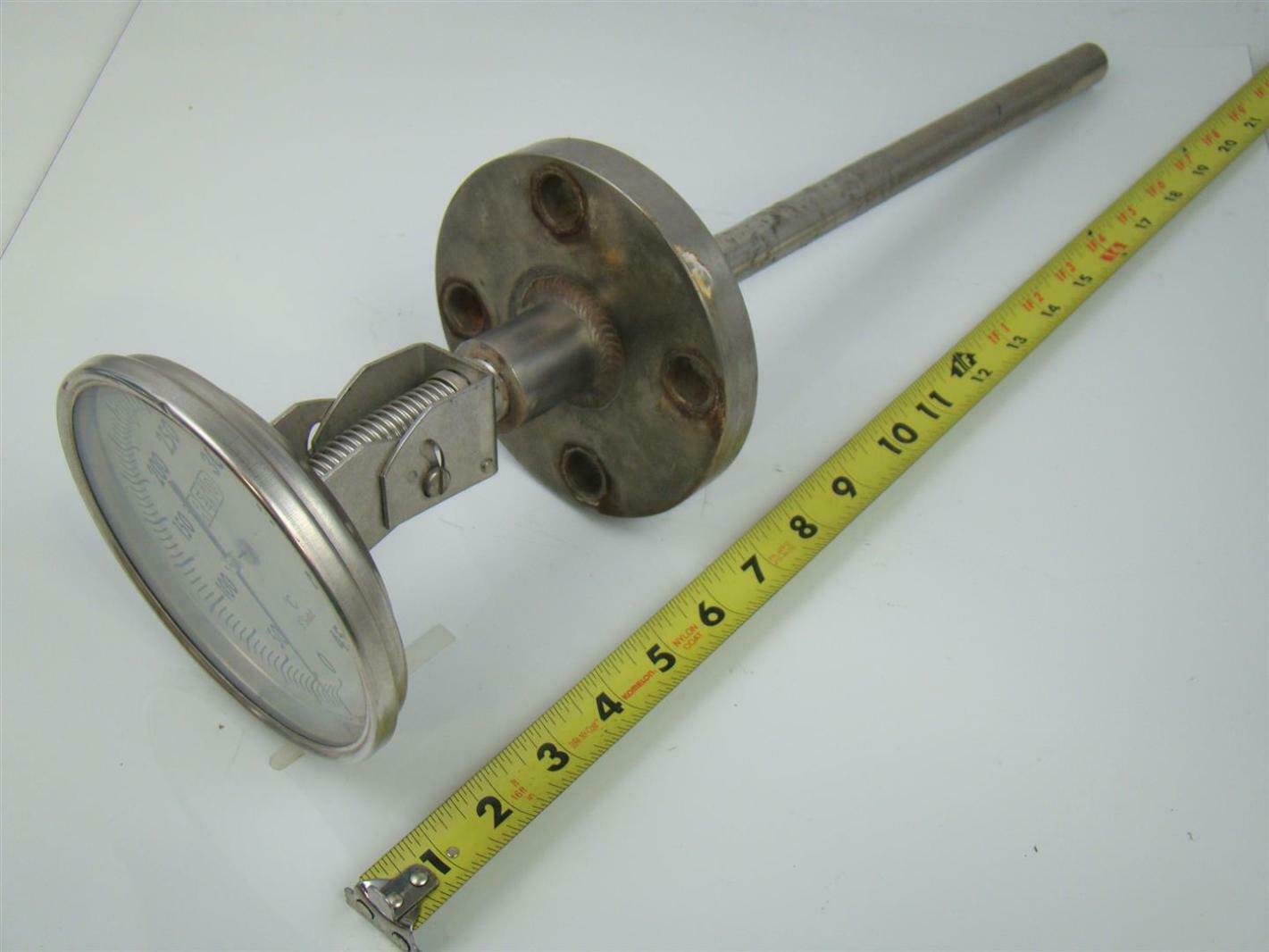 Trend 450 Deg C Tempature Gauge Mounted 1/2" Flanged Thermowell CR5127C Joseph Fazzio