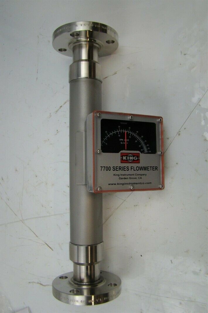 King 7700 Series Flowmeter, 26 Psi Max, 1.5" Id, Flanged eBay