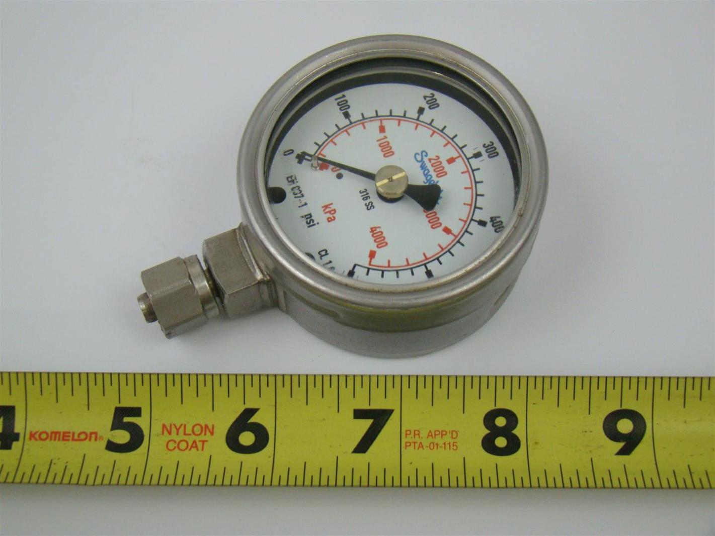 Swagelok 316 SS 600psi gauge EN 8371 eBay
