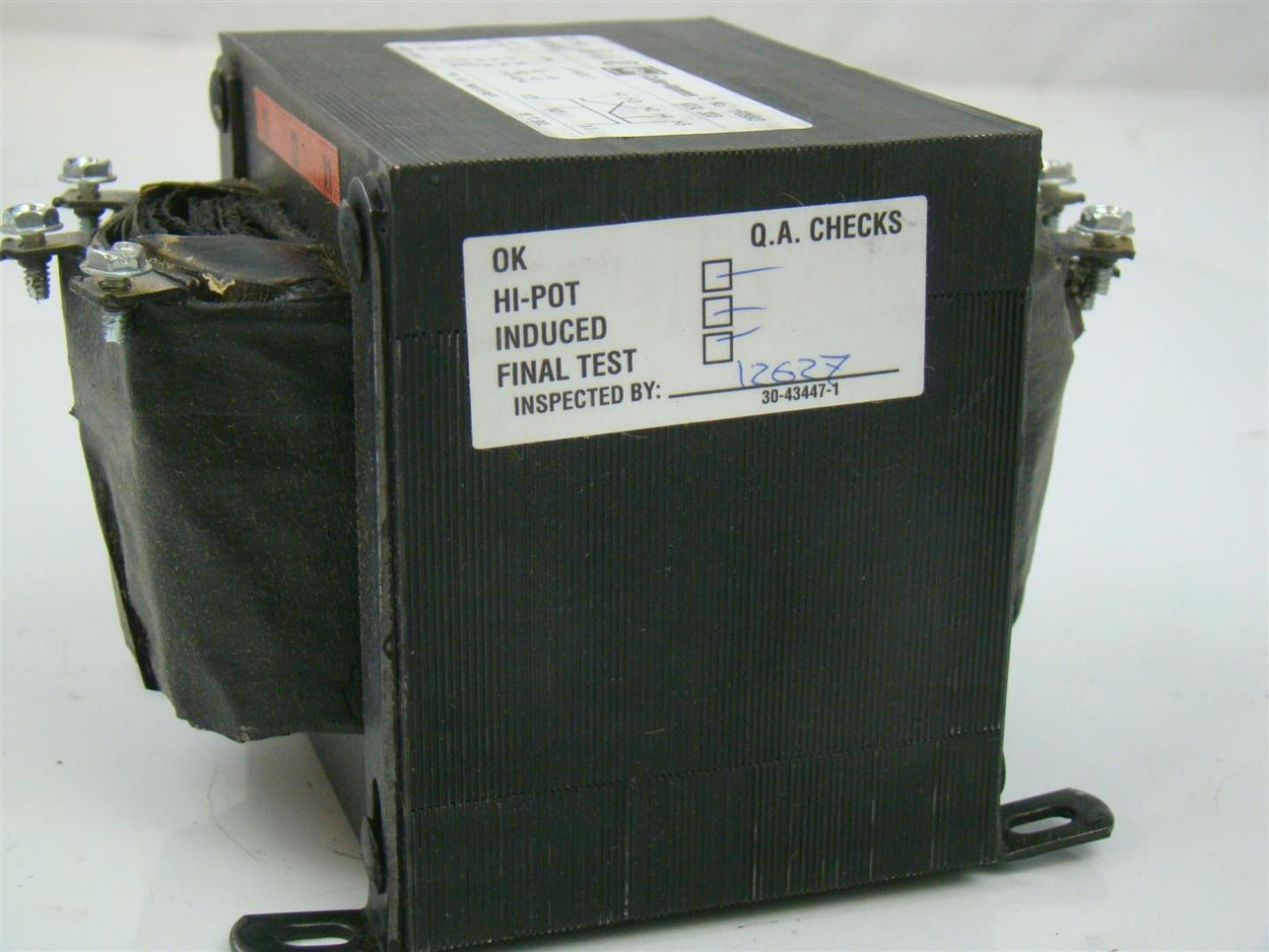 CutlerHammer Transformer 1ph .300KVa 1F0993 C0300A3C Joseph Fazzio