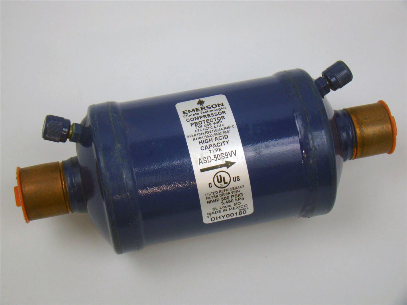 Emerson Compressor Protector High Capacity Filter 500PSIG ASD50S9VV