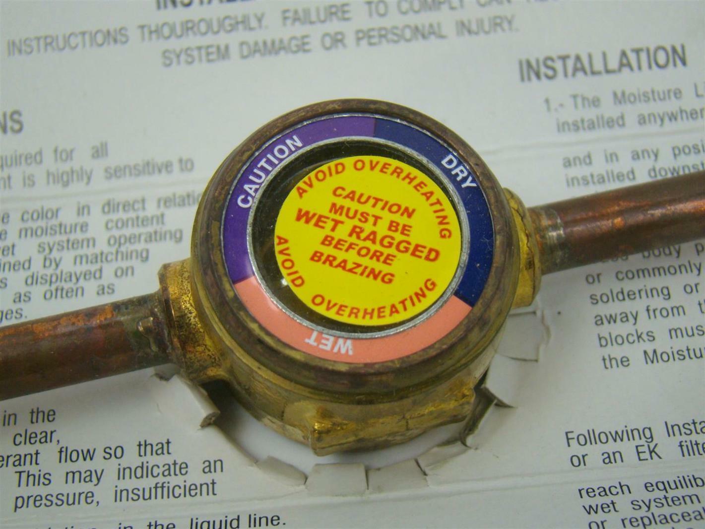 Emerson Liquid/Moisture Indicator 1/4" ODF 4690kPa 680PSIG HMI 1TT2