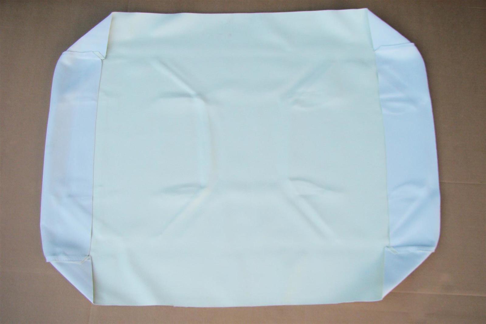 EZGO Golf Cart (2) headrest cover (1) seat cover ivory 54.5x19.5x107.5cm