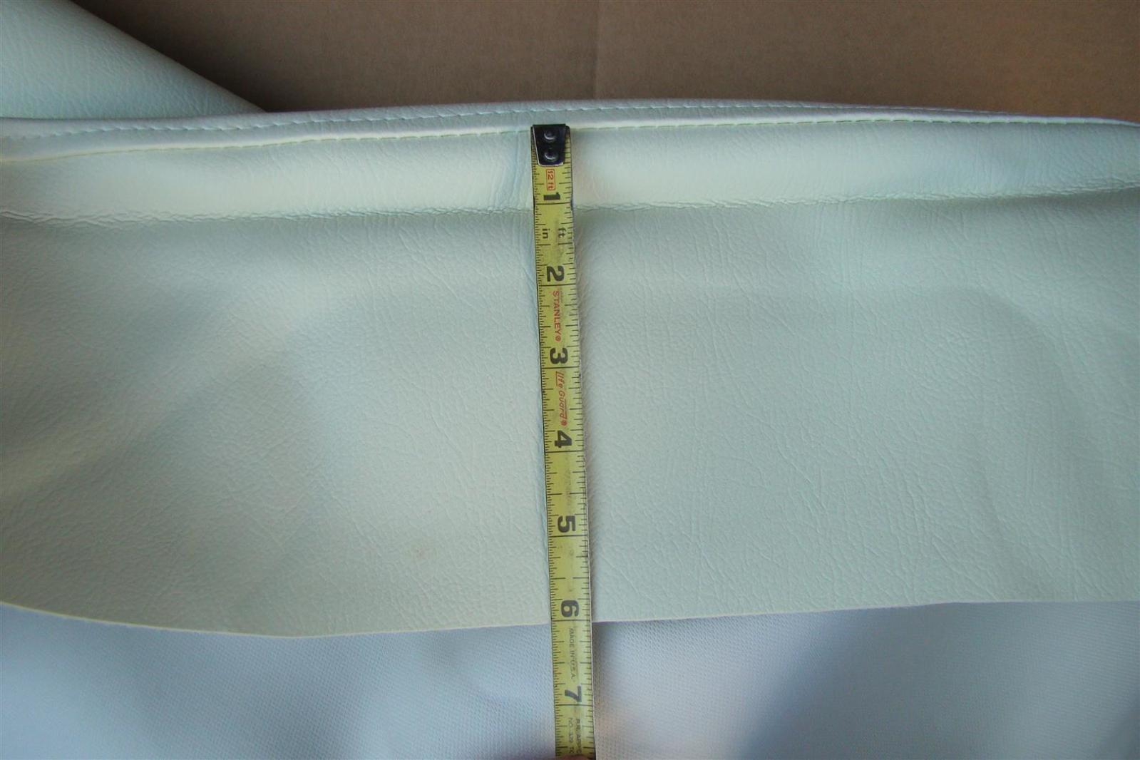 EZGO Golf Cart (2) headrest cover (1) seat cover ivory 54.5x19.5x107.5cm