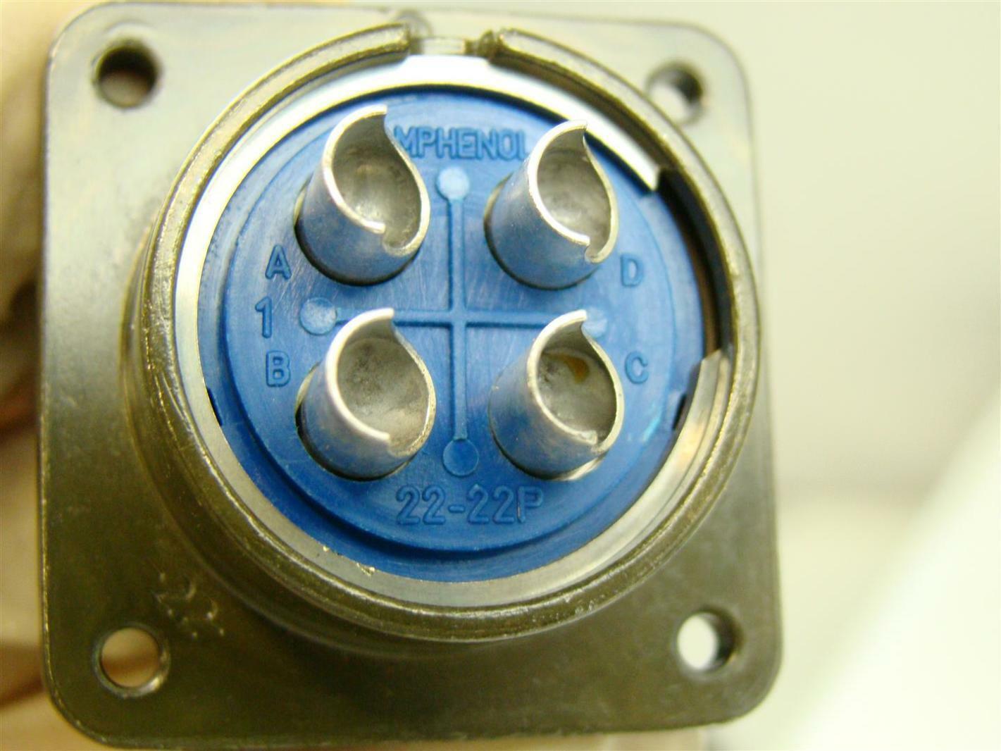 Amphenol Connector 8 solder pin contact 2222P eBay