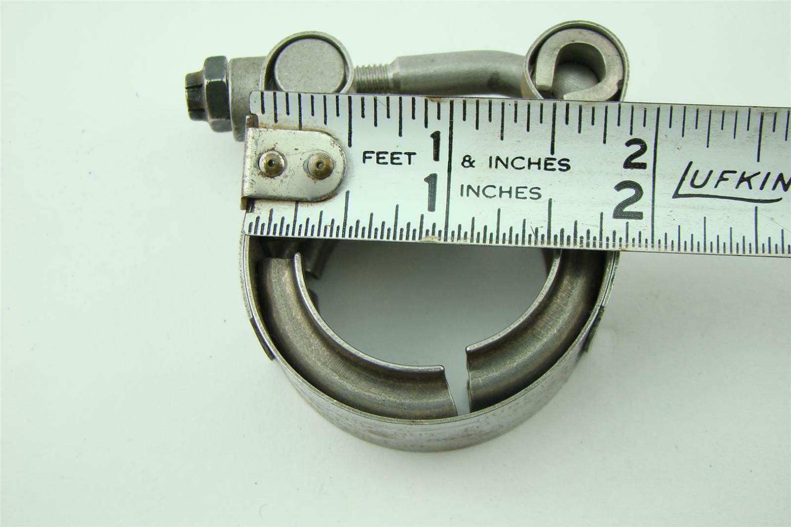ClampCo 1" VBands Clamp S.S. Aerospace Exhaust w/ quick release latch