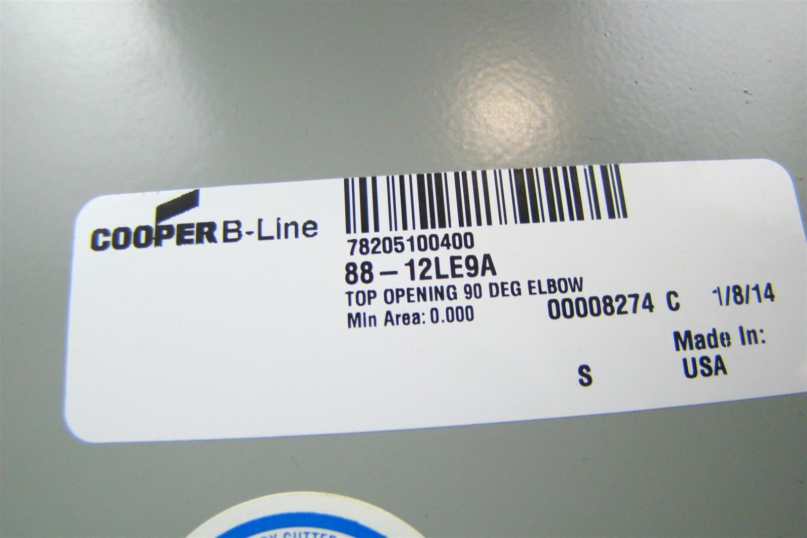 CooperB-Line Top Opening 90 Deg Elbow Assy 8x8 88-12LE9A