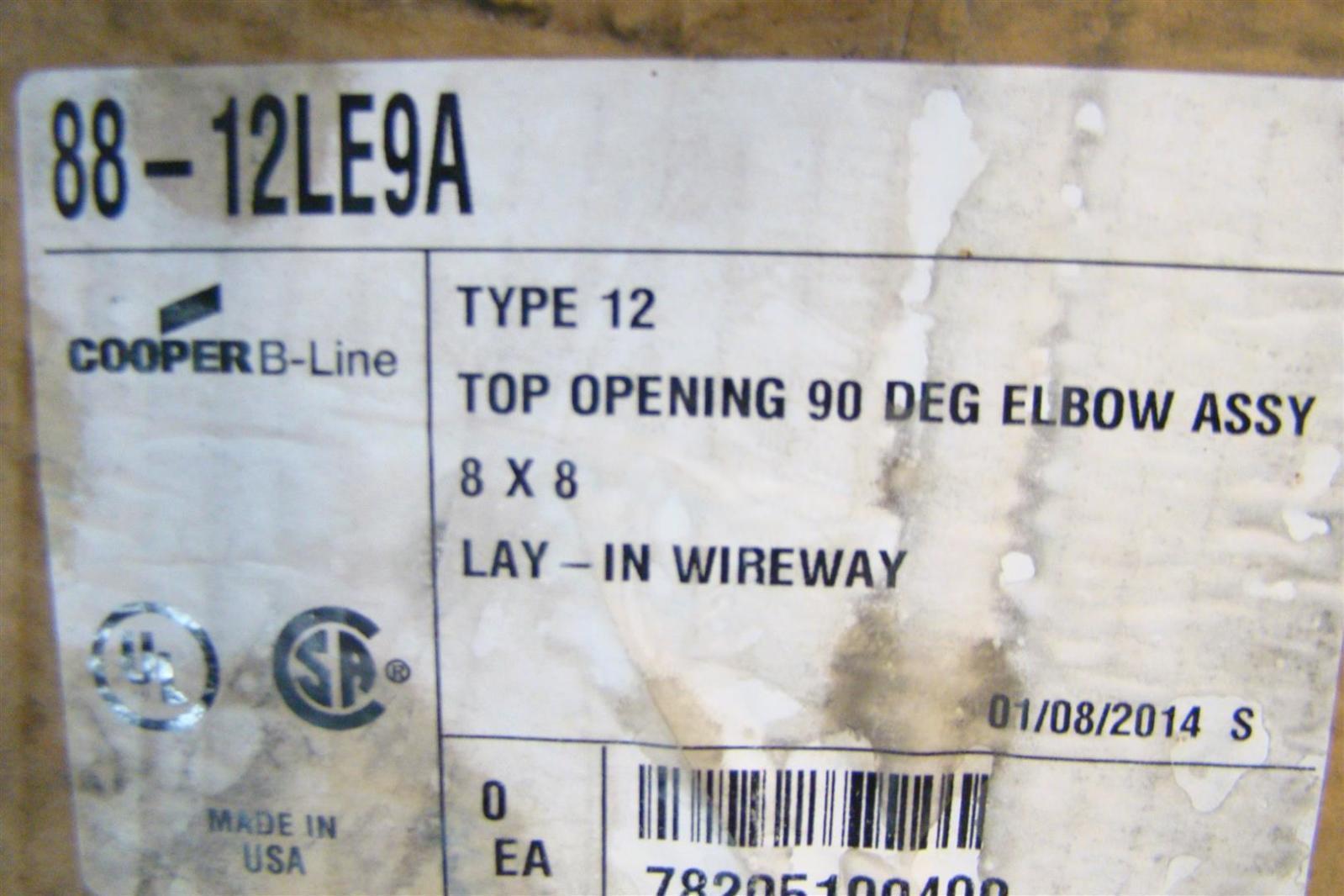 CooperB-Line Top Opening 90 Deg Elbow Assy 8x8 88-12LE9A