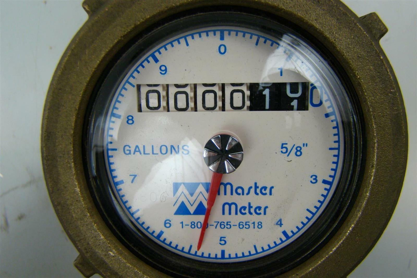 master meter water meter reading