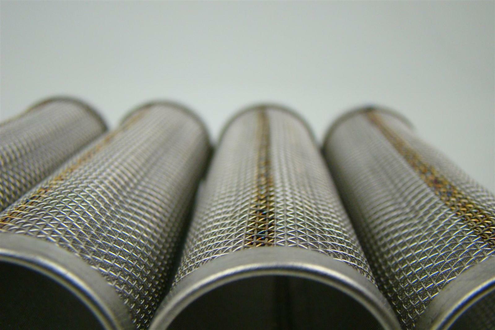 (4pcs) Stainless Steel Cylinder Filters 1 1/2