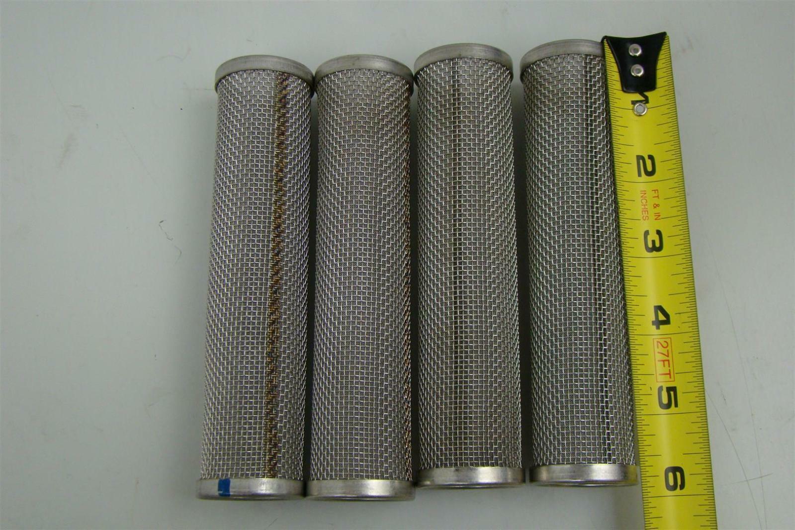 (4pcs) Stainless Steel Cylinder Filters 1 1/2
