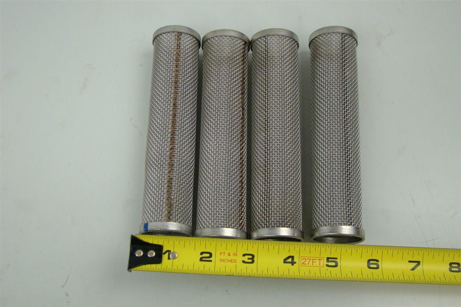 (4pcs) Stainless Steel Cylinder Filters 1 1/2