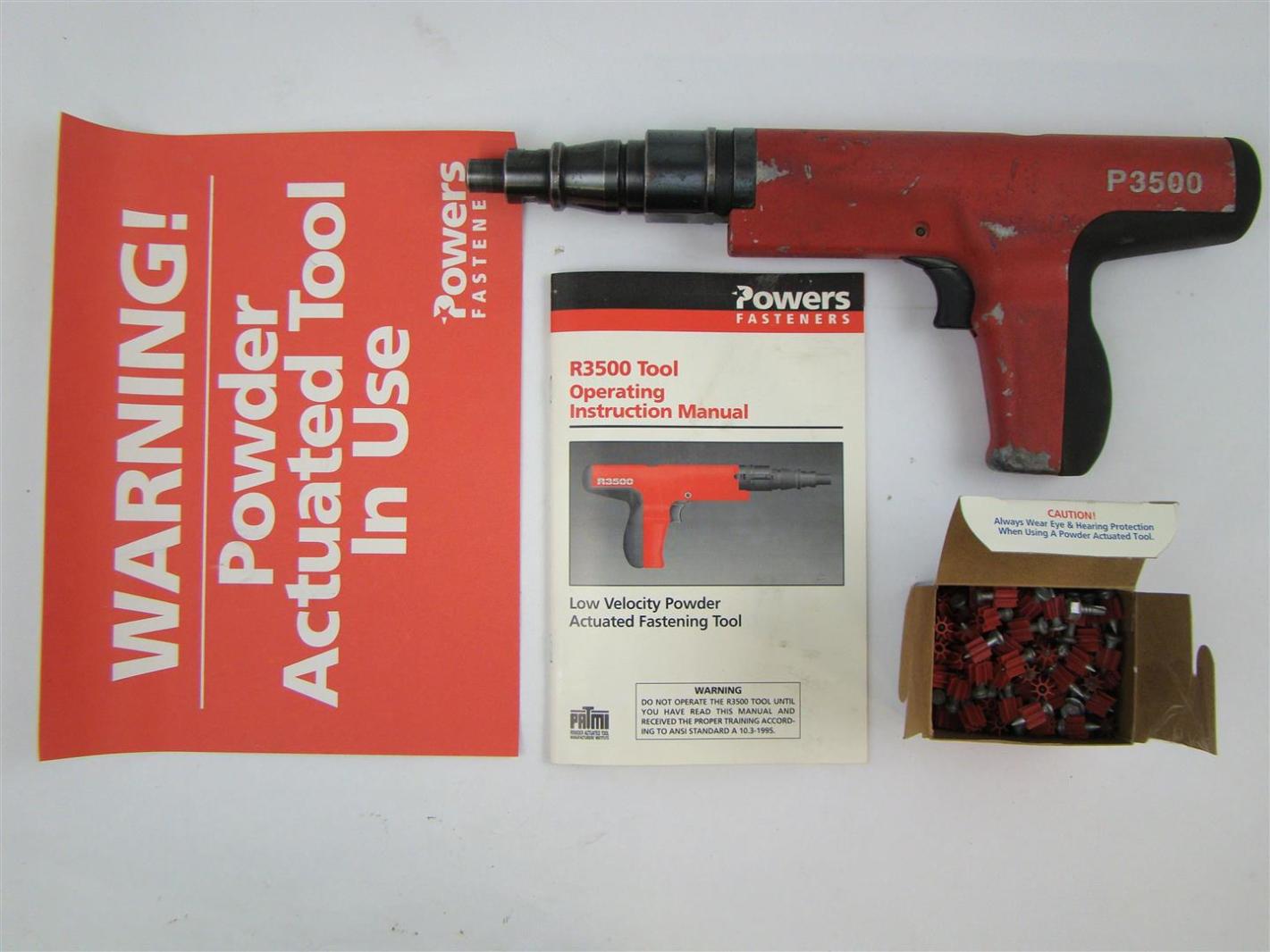 Powers Fasteners Powder Actuated Tool P3500 Joseph Fazzio, Incorporated