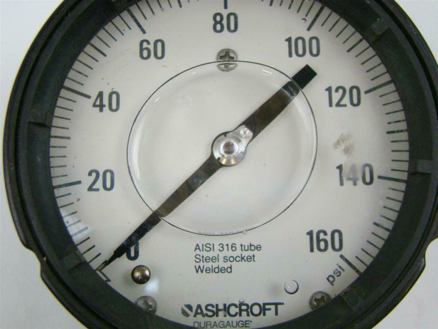 Ashcroft, 160 PSI Pressure Gauge , Socket AISI 316, Welded eBay