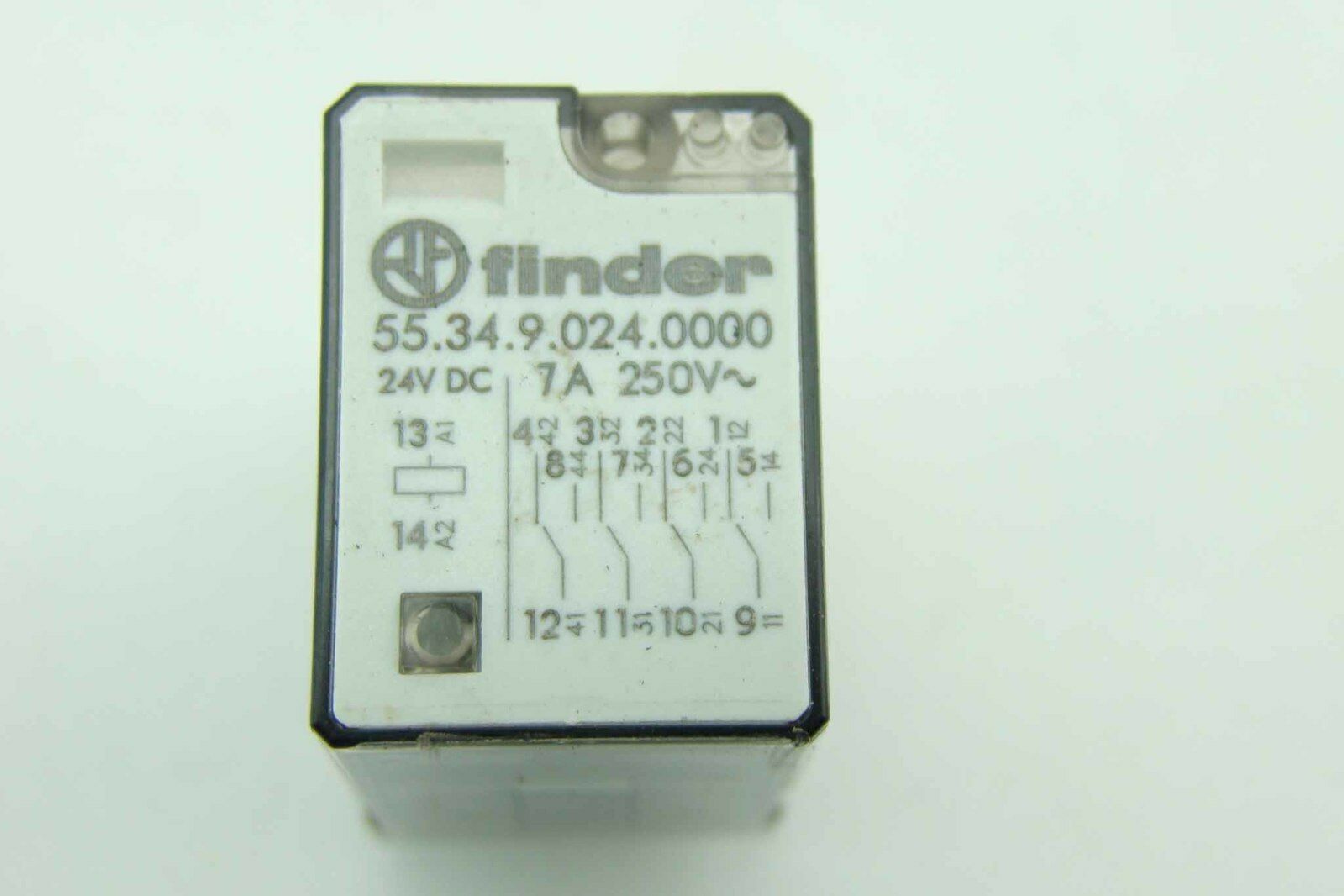Finder 55 34 Power Relay 24v Dc 7a 250v U0026 Relay Base 94