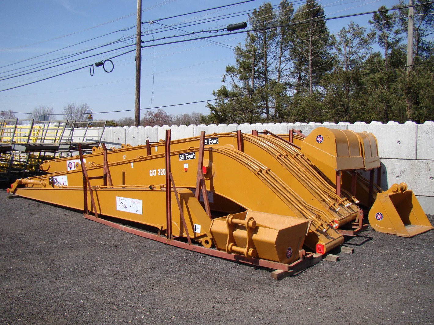 55' Long Reach Excavator Attachment Boom, Stick & Bucket CAT 320D