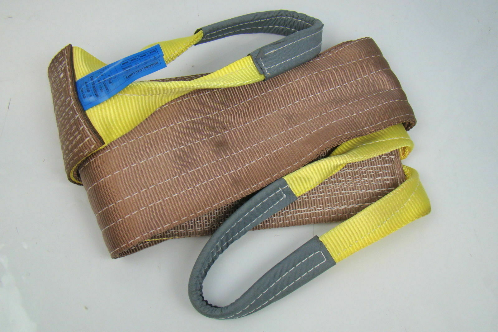 6" x 10' Brown Heavy Duty Nylon Sling Tow Recovery Strap 12,000 lbs