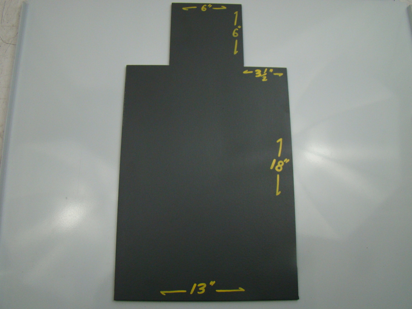 HEAVY IDPA 2/3 Scale Human Silhouette AR500 Steel Shooting Target