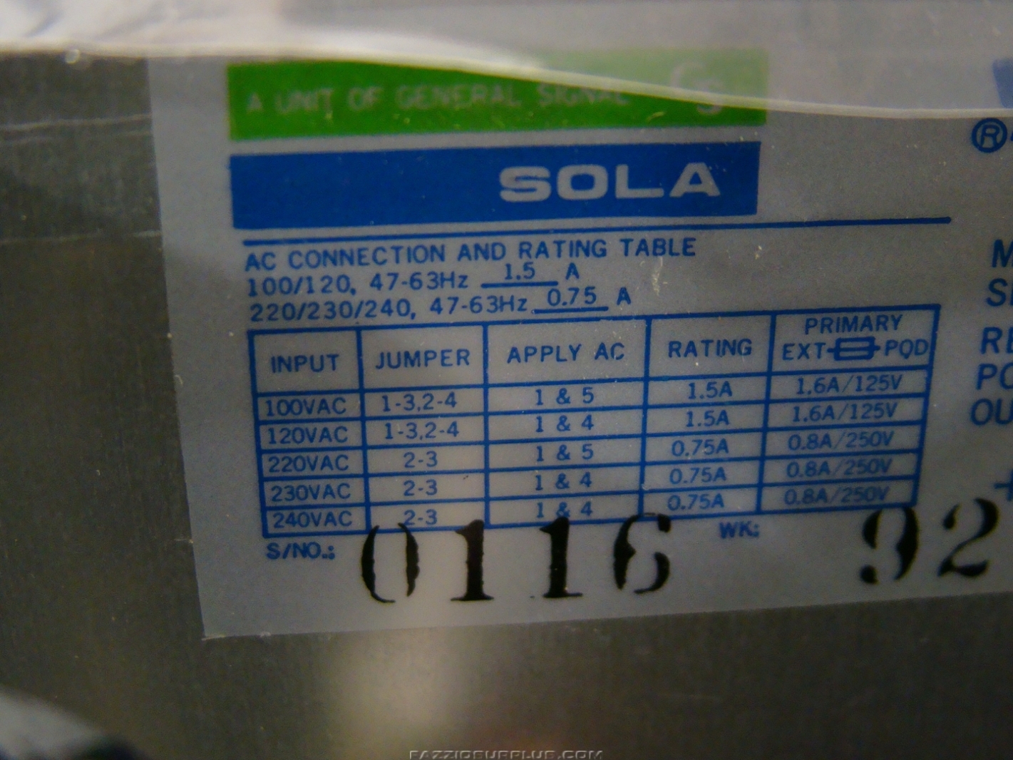 Sola, ILS DC Power Supply, SLS-12-051