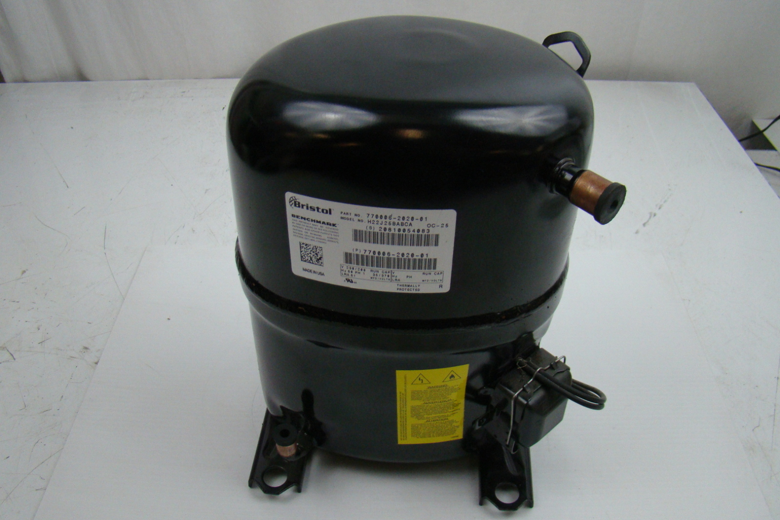 Bristol Compressor V230/208 PH1 H22J25BABCA 770006202001 eBay