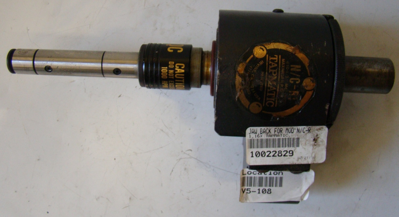 Tapmatic, Tapping Attachment NC-R1 10-1/2