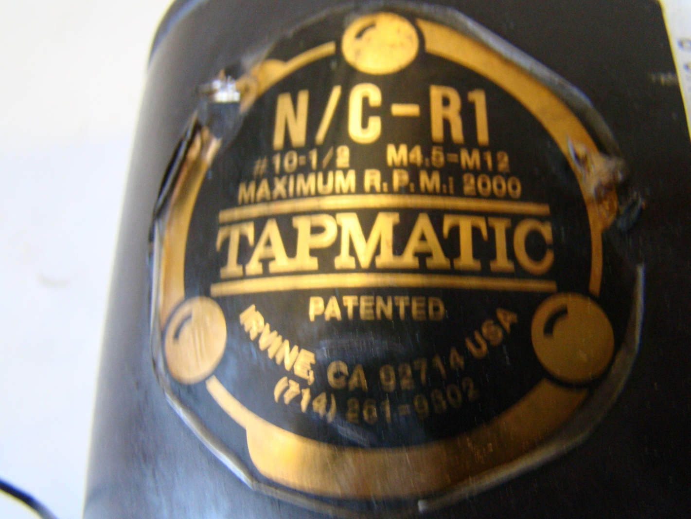 Tapmatic, Tapping Attachment NC-R1 10-1/2