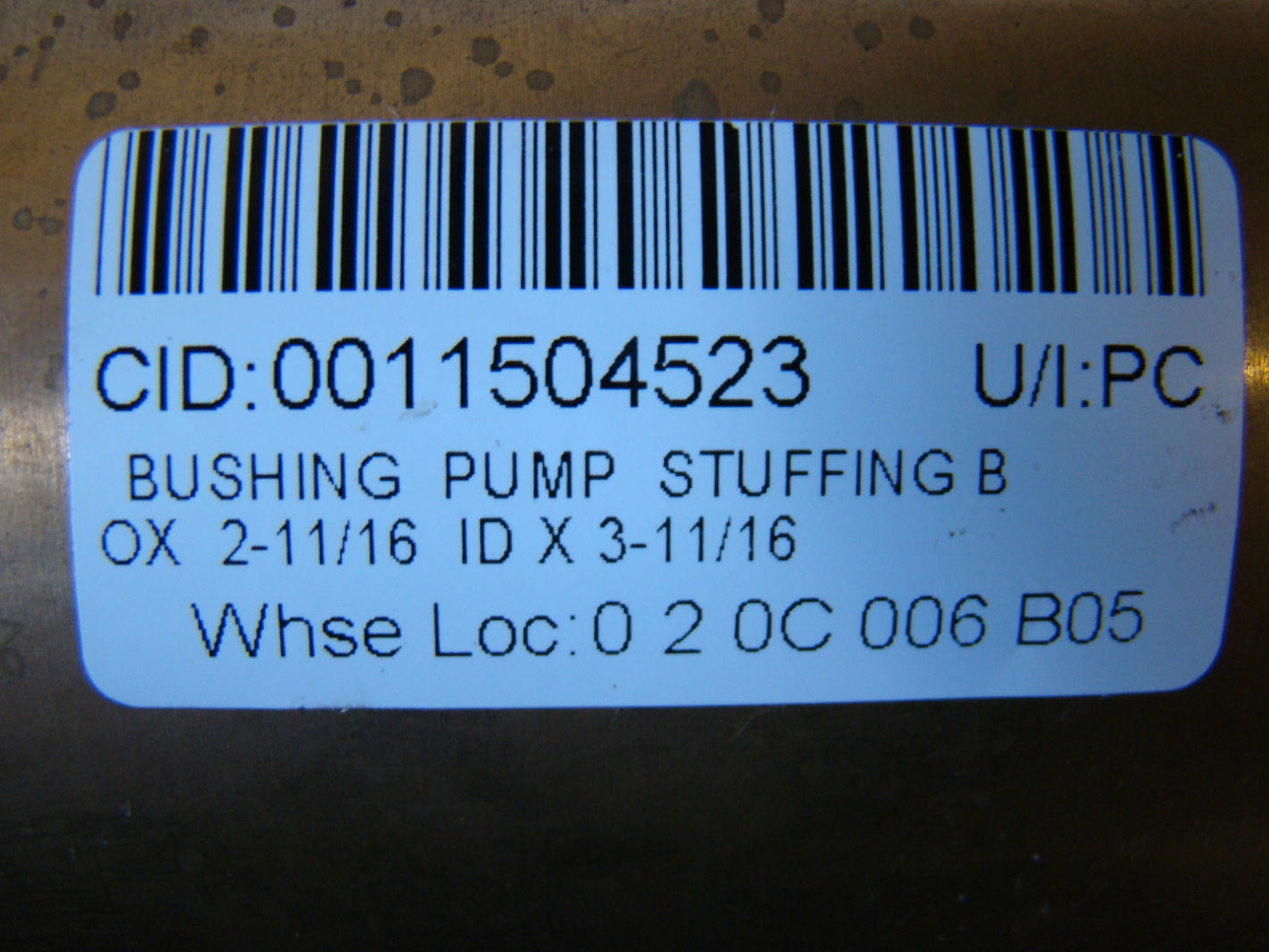 Bushing Pump Stuffing Box 2-11/16 ID X 3-11/16