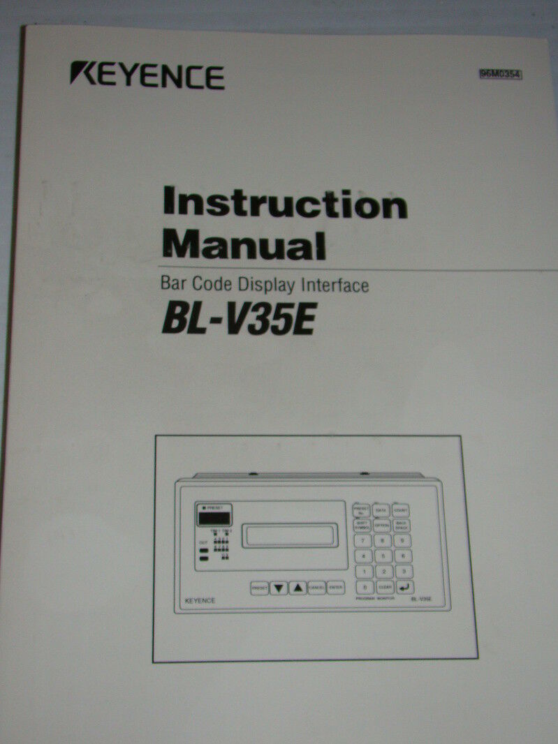 Keyence, Bar Code Display Interface BL-V35E