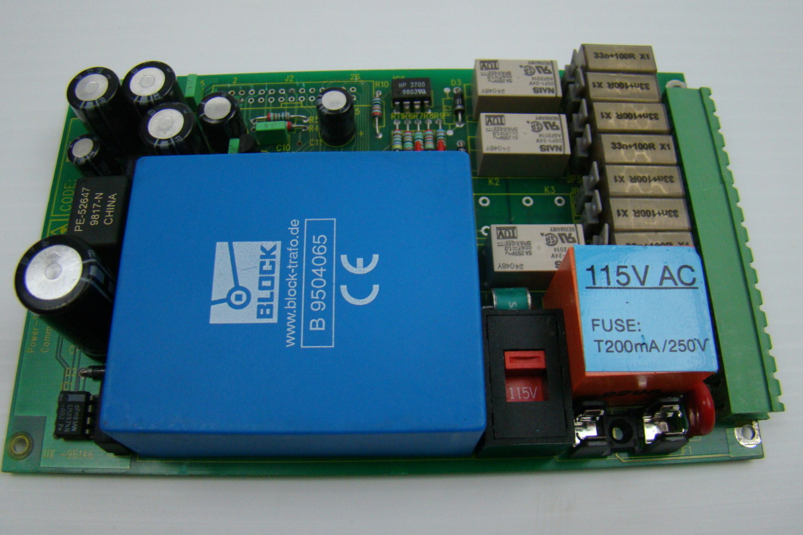 Power-Supply Board Common Electronic T200mA/250V IV-N-94VO/2898