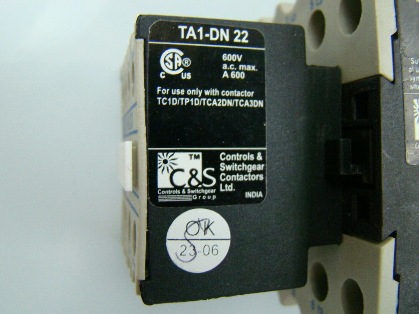 TC Contactor 25 Amp TP1-D25-10