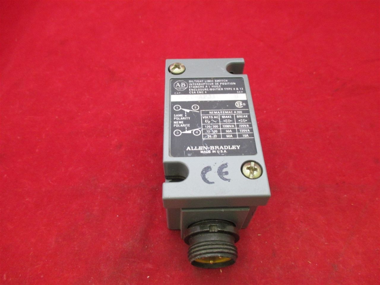 AllenBradley 802T APJ1 Limit Switch Process Industrial Surplus