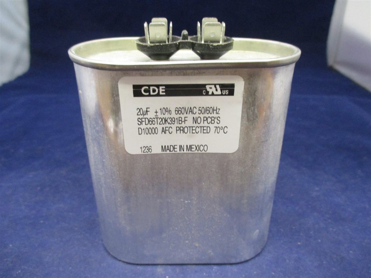 CDE Capacitor SFD66T20K391BF Process Industrial Surplus