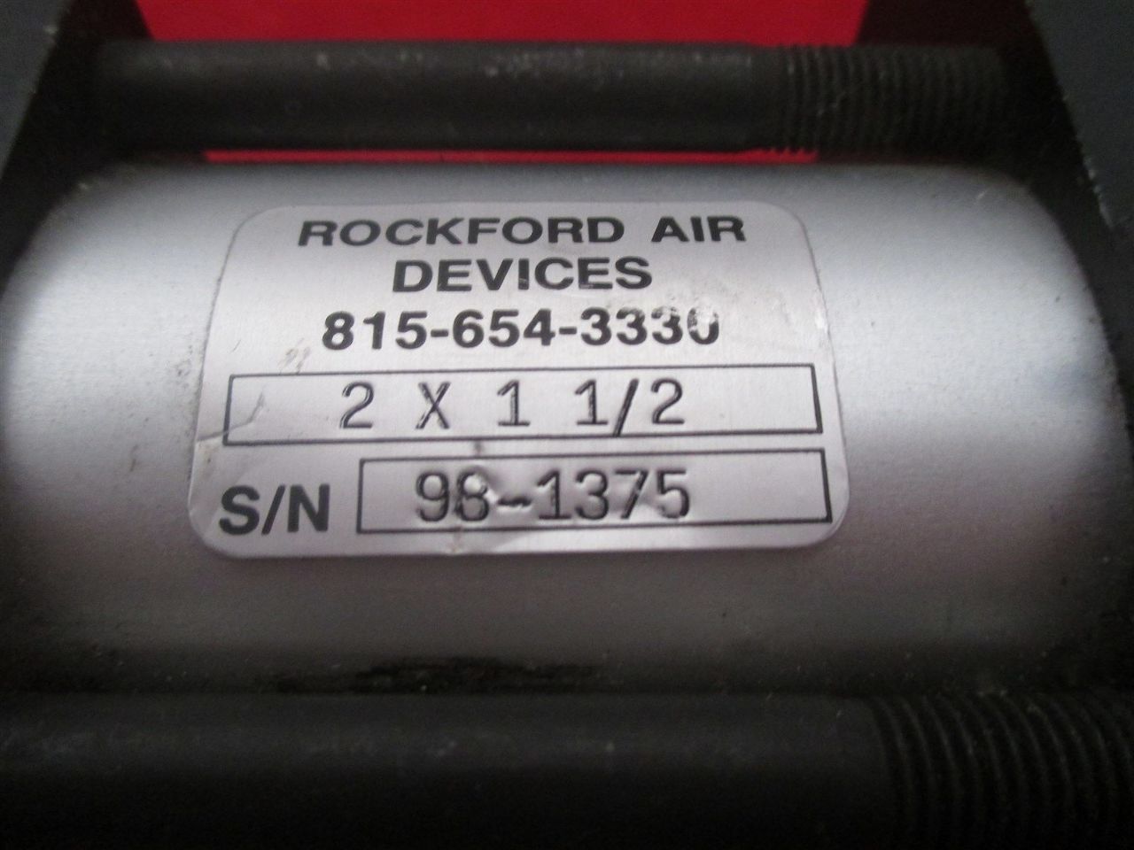 Rockford Air Devices 2 X 11/2 Air Cylinder Process Industrial Surplus