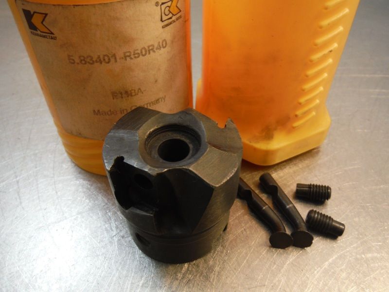 Kennametal ≈1.5" Indexable Milling Cutter 5/8" Arbor 583401 R50R40