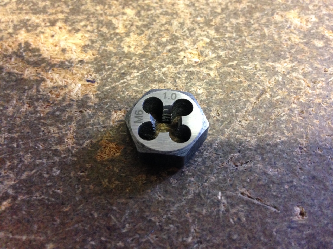Uxcell M3 X 0.5 Hex Rethreading Die - Carbon Steel Metric Pipe Die Grade 6g