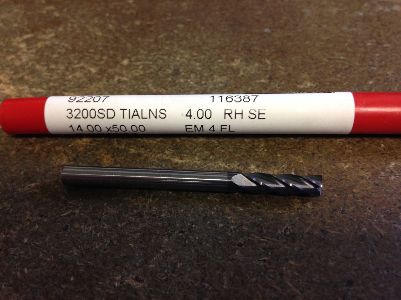 thumbnail image 2 of Sun-Pro 6mm TiALN Coated Carbide End Mill – 4 Flute, Single End, 19mm Cut Length – USA Made 2 of 5