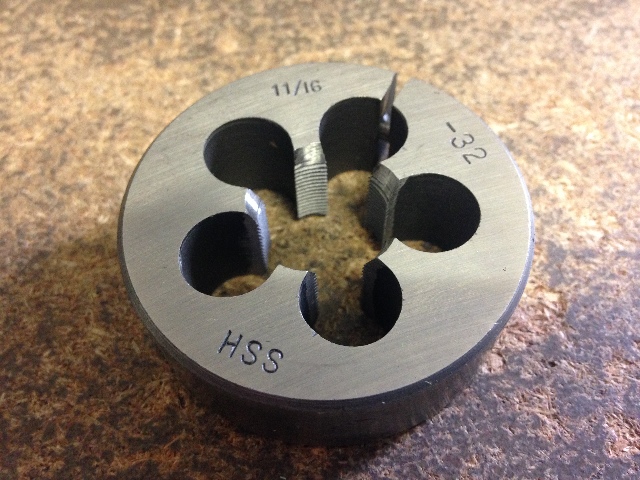 11/16"-32 X 2" HIGH SPEED STEEL ROUND ADJUSTABLE DIE