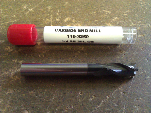 Sun-Pro 2mm Carbide End Mill - 4 Flute TiALN Coated, 8mm Cut, USA Made