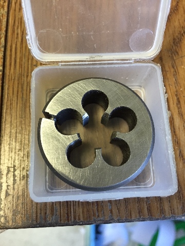 M12 x 2.00 X 1-1/2" HIGH SPEED STEEL ROUND ADJUSTABLE DIE