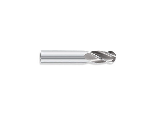 31/64" 4 FLUTE SINGLE END CARBIDE BALL END MILL 31/64" x 1/2" x 3" x 1"