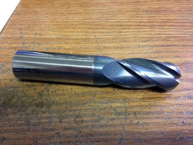 thumbnail image 2 of Suncoast 1/4" Solid Carbide End Mill - 4 Flute, Square End, 30° Helix, Made In USA (MPN 16633) 2 of 6