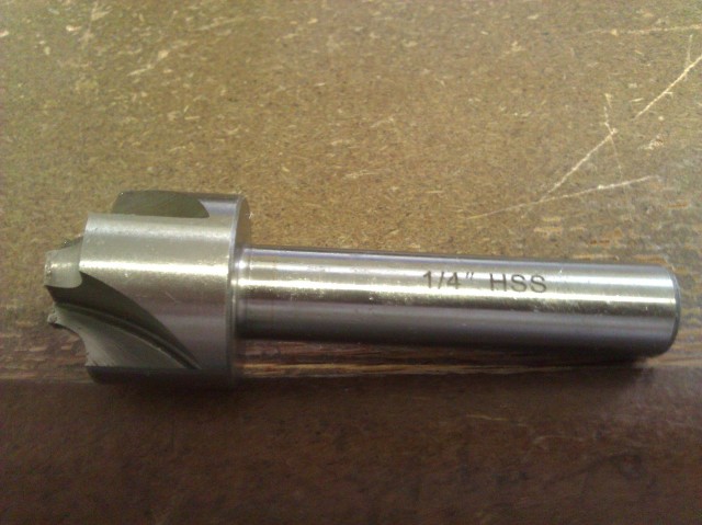 .250 1/4" RADIUS HIGH SPEED STEEL CORNER ROUNDING END MILL