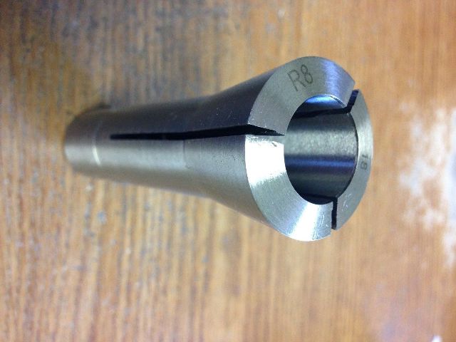 thumbnail image 2 of High Grade Steel R8 7/8" Spring Collet With Drawbar Thread - Hardened & Ground 2 of 5