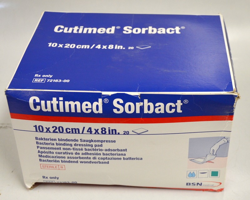 Cutimed Sorbact Wound Dressing 4x8" Box of 19 pcs. EXP DAT 2018