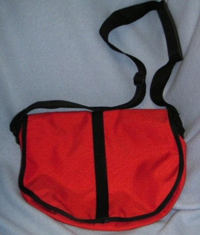 Nylon Saddle Bag - Med - Tomato Red
