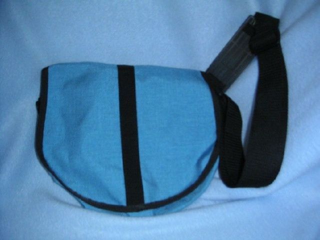 Nylon Saddle Bag - Med Size-blue