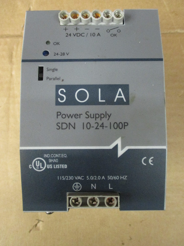 Sola Electric Power Supply Model No. SDN 1024100P 115/230 VAC 50/60 HZ Daves Industrial
